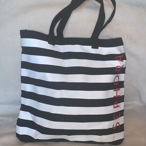 SEPHORA black and white tote bag